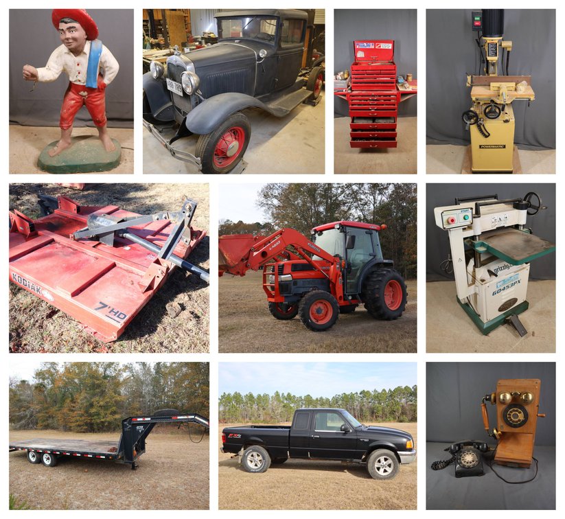Image for Lifetime Collection of Farm Equipment, Reenactment Supplies, Woodworking Equipment and More