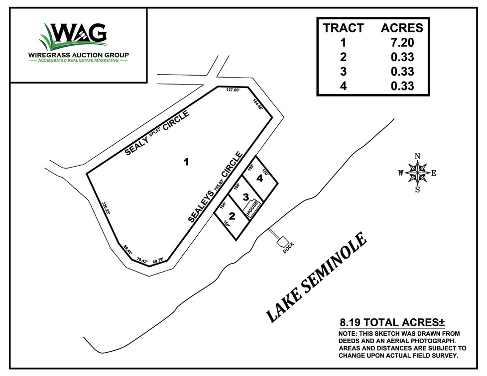 Image for Serene Lakefront Oasis! 8.2+/- Total Acres and Lake House on Lake Seminole