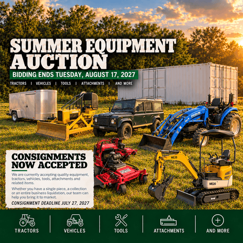 Image for August 2027 Equipment Auction