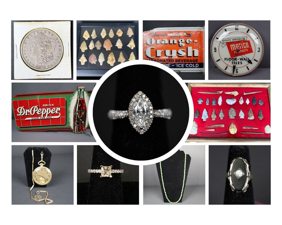 Image for December Gallery – Gold, Silver, and Diamond Jewelry. Artifacts, Coins, Collectibles, Furniture and More!