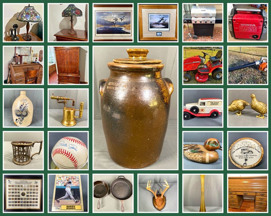 Image for The Estate of Buster Lanter. Antiques, Military Memorabilia, Hunting Gear, Furniture and More!