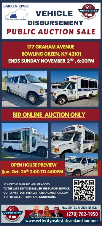Image for BRADD Vehicle Disbursement Public Auction Sale