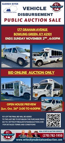 BRADD Vehicle Disbursement Public Auction Sale