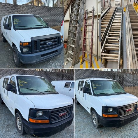 Cargo Vans & Contractor Equipment | Receivership Auction of D.W.H. Painting Company, Inc.
