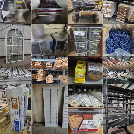 Restaurant Equipment, Building Materials & Industrial Hardware Auction