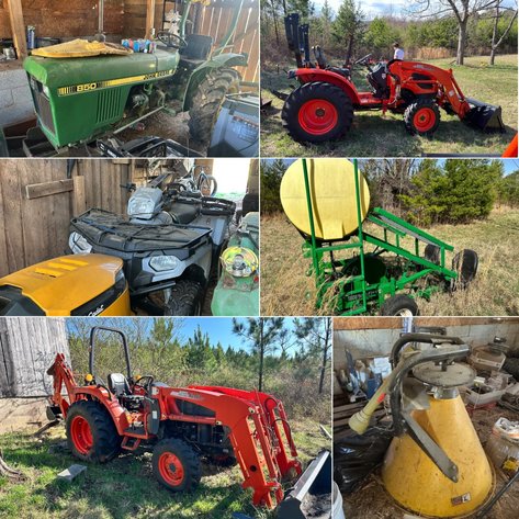 Farm Equipment Online Auction: Tractors & Implements