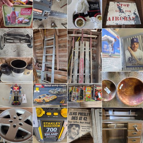 Personal Property Online Auction: Vintage Collectibles, Household Furniture & Shop Tools