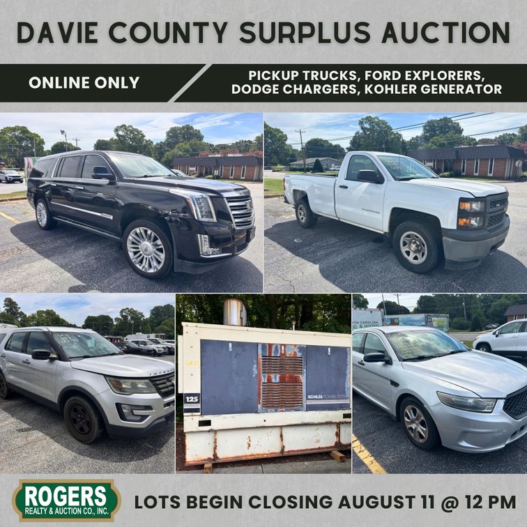 Image for Davie County Surplus Auction | August 2026