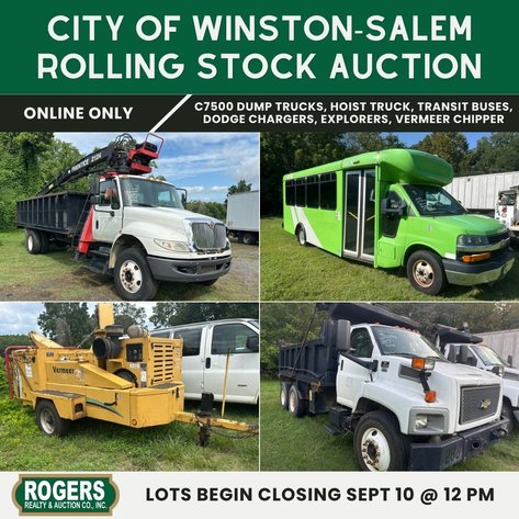 City of Winston-Salem Rolling Stock Auction | September 2026