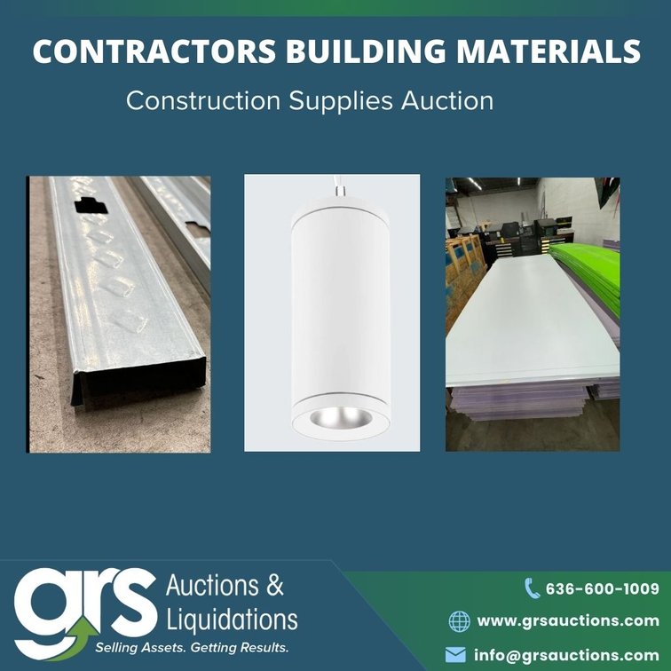 Contractors Building Materials and Construction Supplies Auction
