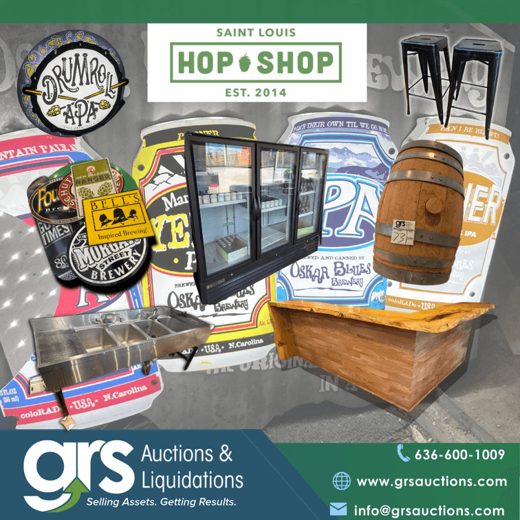 Saint Louis Hop Shop Online Auction | Beer Signs, Tap Handles & Bar Collectibles