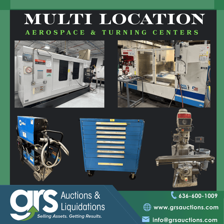 Aerospace Manufacturing and Equipment - Multi Location Auction