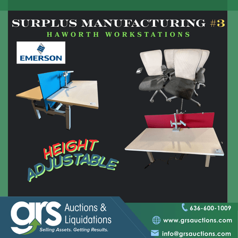 Image for Haworth Height Adjustable Workstations and Seating - Emerson Surplus