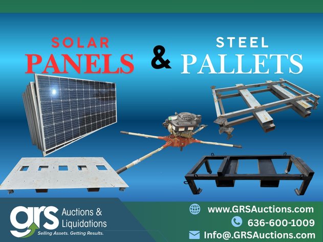 Image for Industrial Warehouse Auction - Solar Panels & Steel Pallets