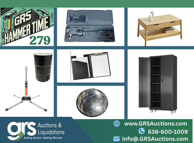 Image for GRS Hammer Time #279 Online Auction — Industrial Surplus, Precision Tools & Facility Supplies