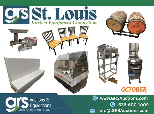 Image for St. Louis Kitchen Equipment Connection: October Restaurant & Bar Equipment Auction