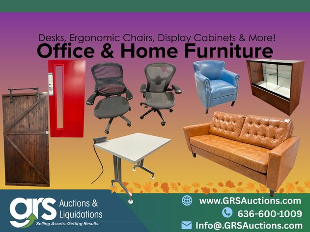 Image for Surplus Office & Home Furniture Auction - Desks, Doors, Cabinets & More Clearance Asset Sale