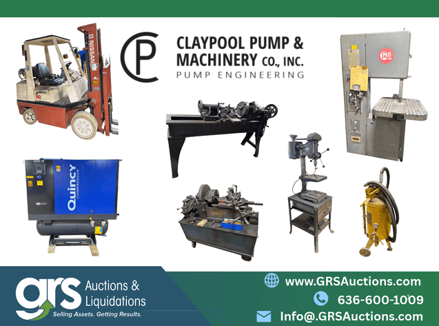 Image for Claypool Pump & Machinery: St. Louis Machine Shop & Pump Equipment Auction