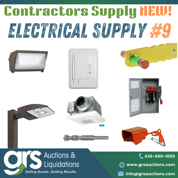Electrical Contractors Online Auction #9: Premium New Inventory