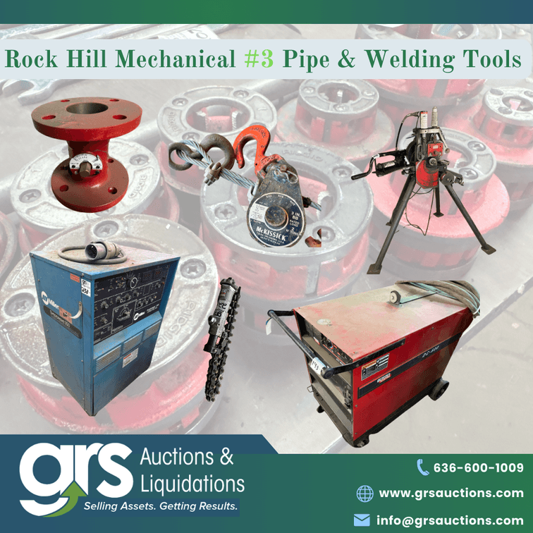 Rock Hill Mechanical Auction #3: Welding, Pipe & HVAC Equipment