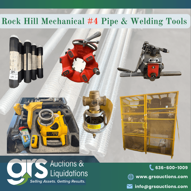 Rock Hill Mechanical Auction #4: Complete HVAC, Plumbing & Welding Equipment