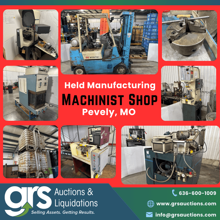 Held Manufacturing Machine Shop Auction - Pevely, MO
