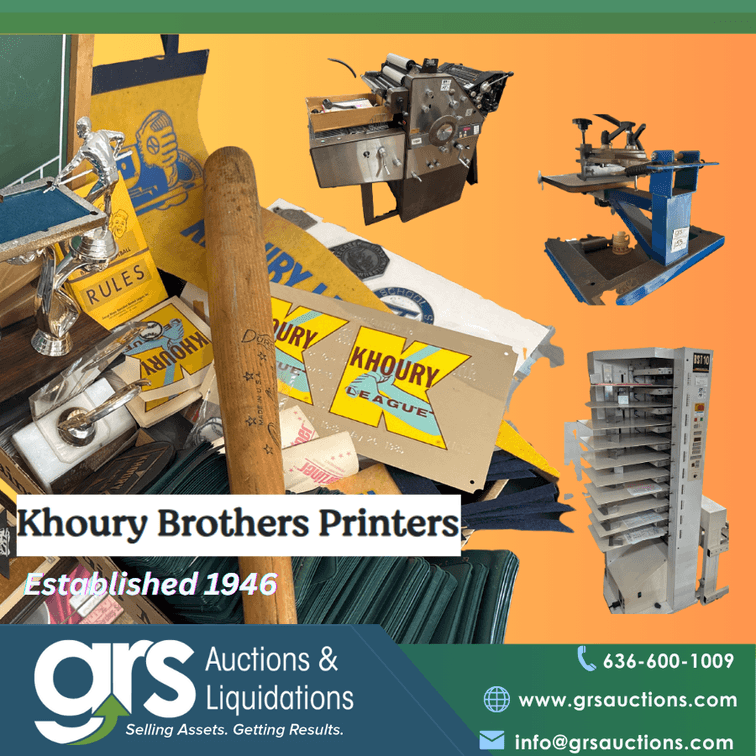 Khoury Brothers Printing Online Auction – A St. Louis Legacy Since 1946