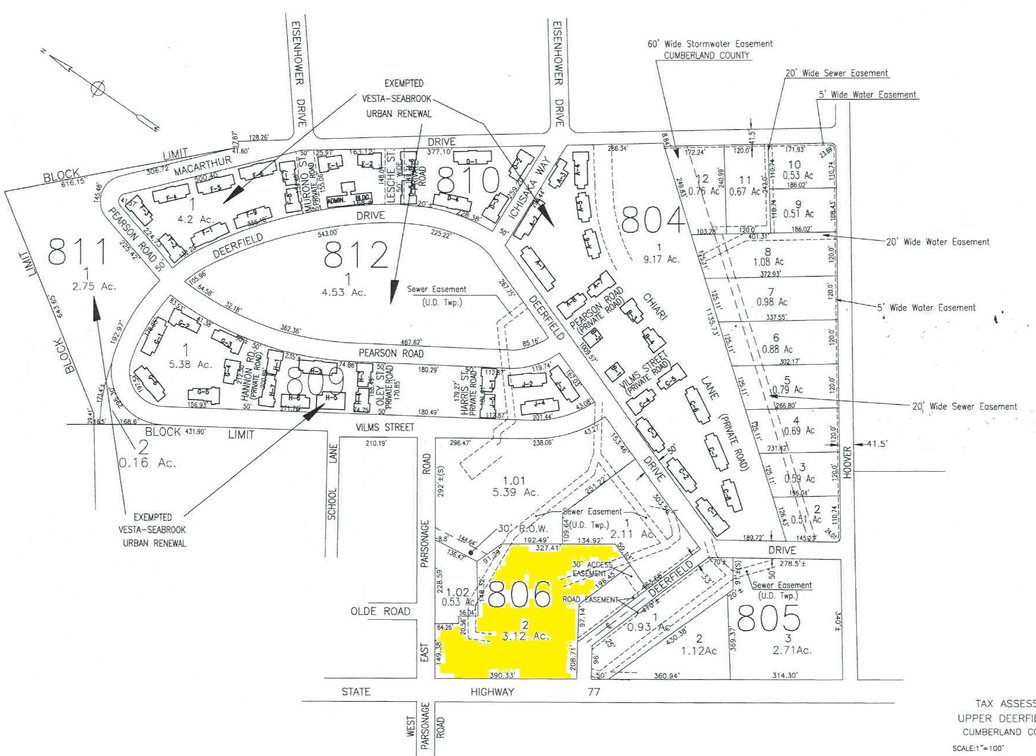 Image for 20,000 +/- SF Building on 3.12 +/- Acre Corner Lot in Upper Deerfield Township