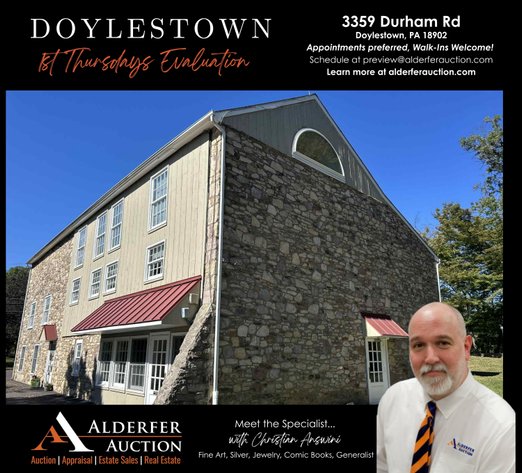 Image for 1st Thursday Evaluations at Doylestown | Meet Our Fine Arts Specialist Christian Answini | September 3, 2026 from 10AM - 3PM