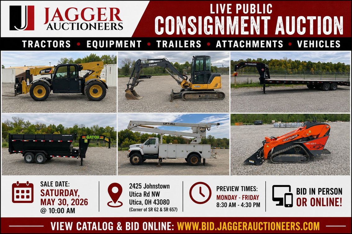 Image for JAGGER MAY 2026 EQUIPMENT CONSIGNMENT