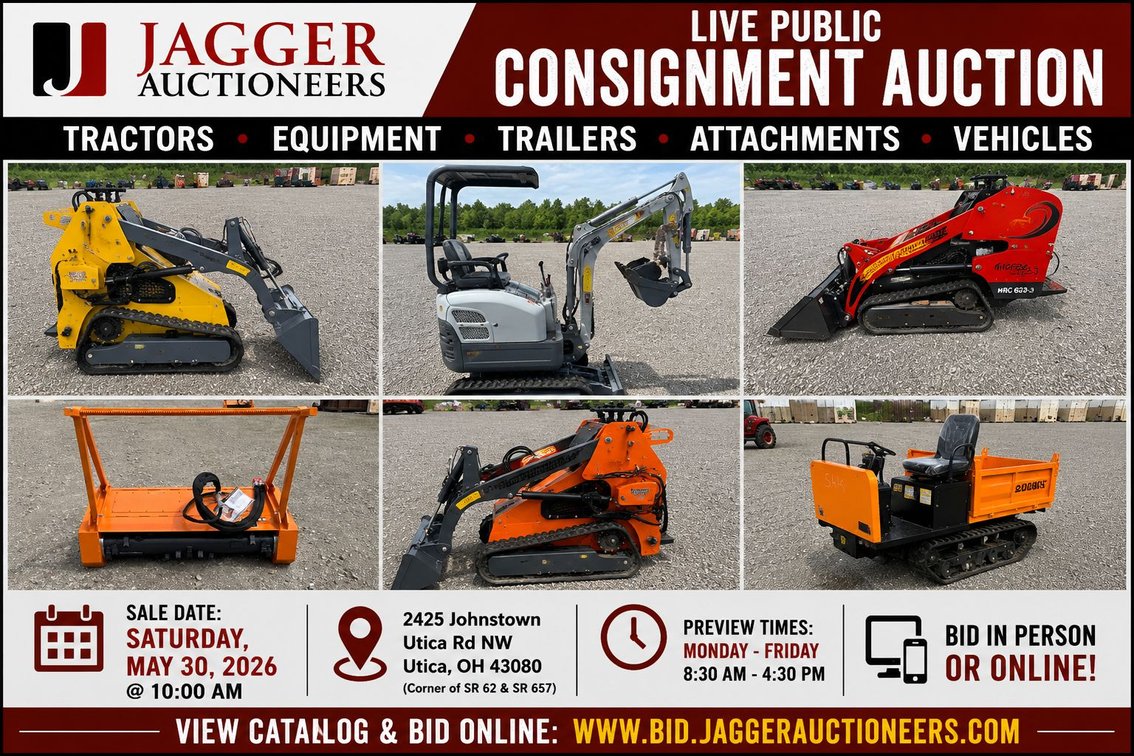 Image for JAGGER MAY 2026 EQUIPMENT CONSIGNMENT