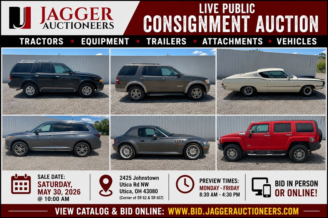 Image for JAGGER MAY 2026 EQUIPMENT CONSIGNMENT