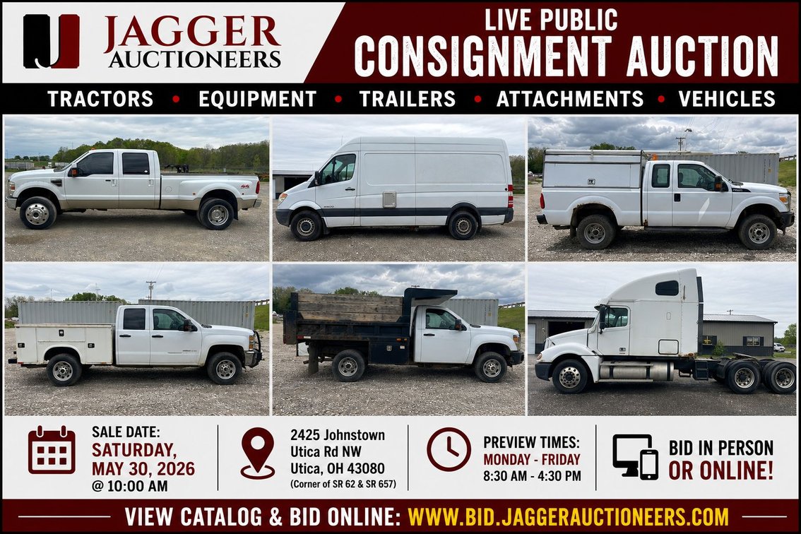 Image for JAGGER MAY 2026 EQUIPMENT CONSIGNMENT