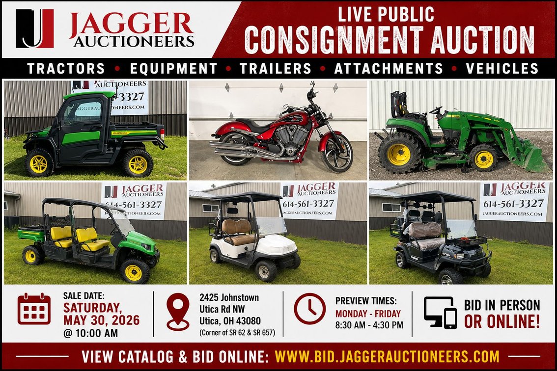 Image for JAGGER MAY 2026 EQUIPMENT CONSIGNMENT