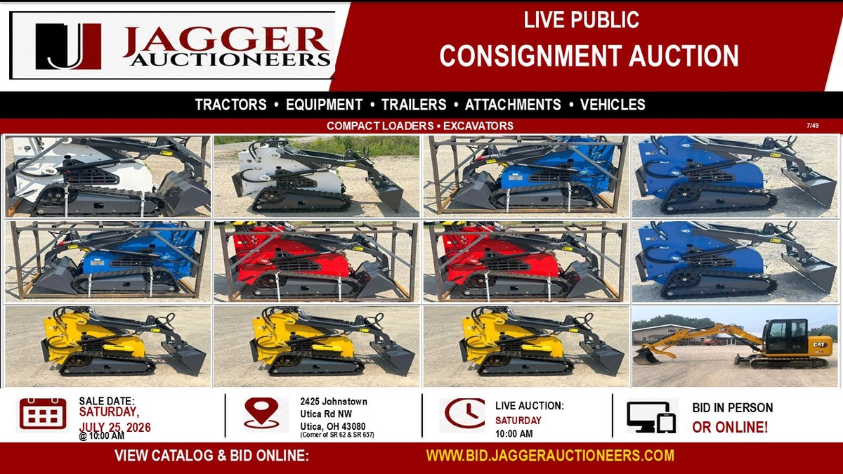 Image for JAGGER JULY 2026 EQUIPMENT CONSIGNMENT