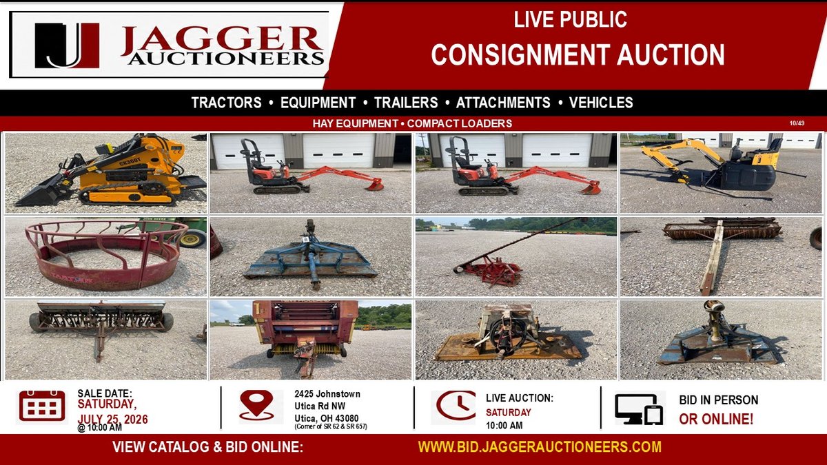 Image for JAGGER JULY 2026 EQUIPMENT CONSIGNMENT
