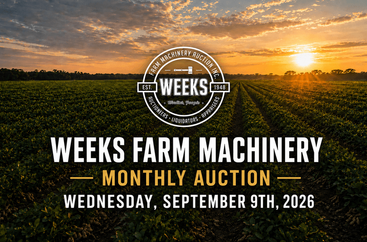 Image for LIVE & ONLINE Weeks Farm Machinery Auction, Inc. - Wed. September 9th