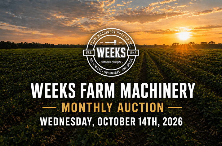 Image for LIVE & ONLINE Weeks Farm Machinery Auction, Inc. - Wed. October 14, 2026