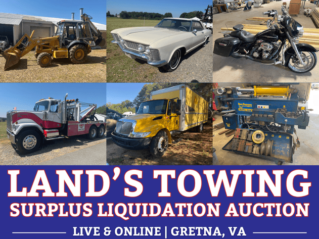 Image for Lands Towing Surplus Liquidation LIVE & ONLINE Auction