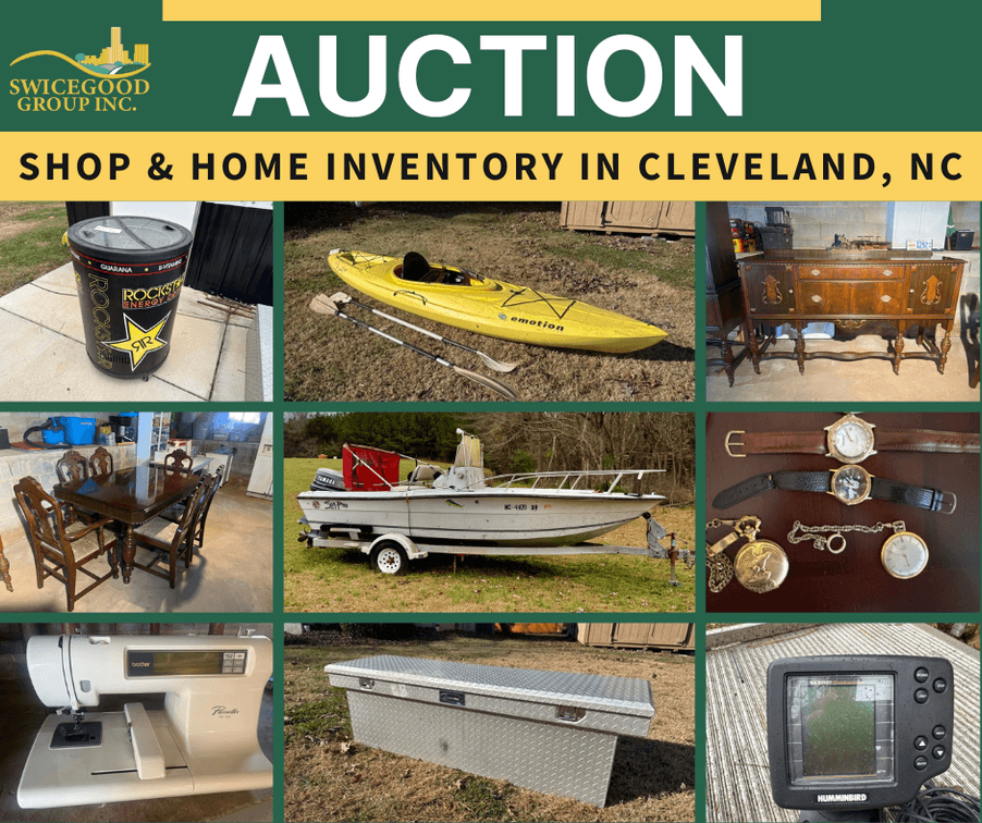 Shop and Home Inventory Auction in Cleveland, NC