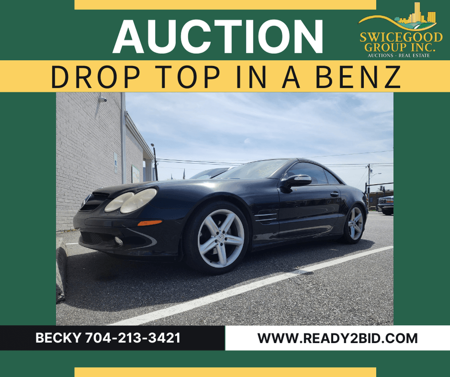 Drop Top In A Benz