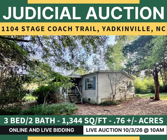 Image for JUDICIAL AUCTION - Yadkinville, NC 3 Bedroom Home