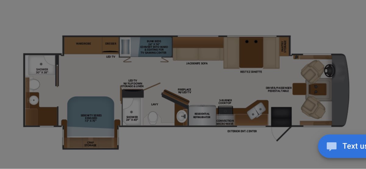 2019 Fleetwood Bounder Model 36F (39 ft long) Motorhome
