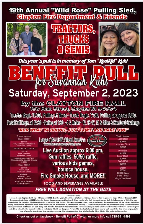 Image for 2023 Clayton Benefit Pull - Clayton, WI