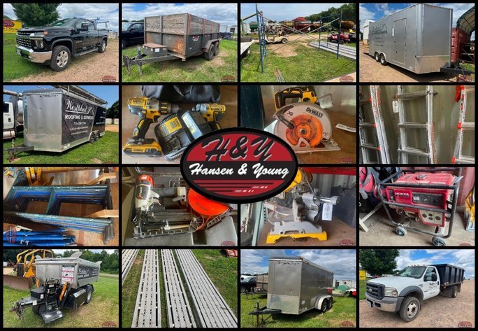 Image for Roofing Liquidation: Trucks, Trailers, Equipment & Tools - Prairie Farm, WI