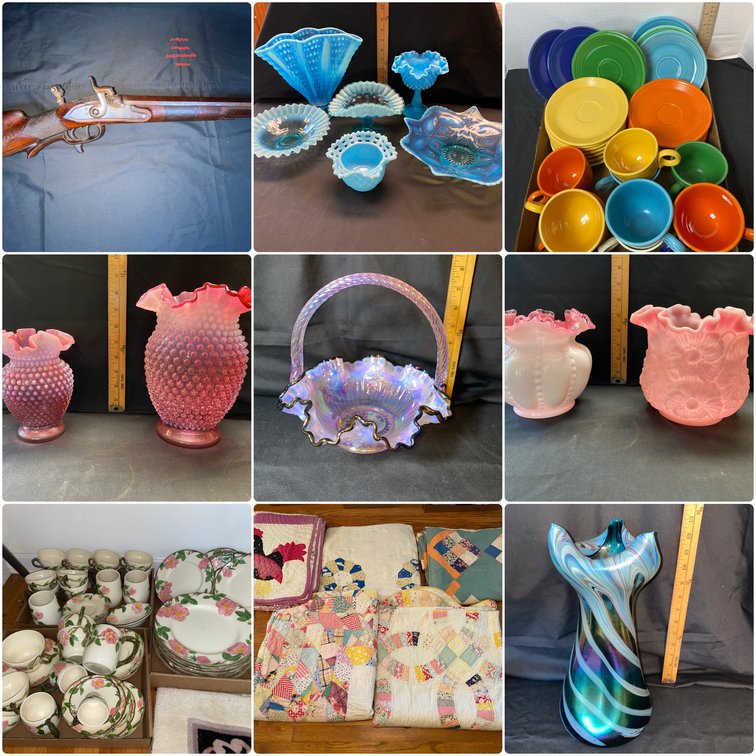 Image for Martinsburg, WV – Jim Moneypenny Memorial Auction – 1 of Several Auctions! Glassware, Pottery, Furniture, Quilts, and Guns, and More!