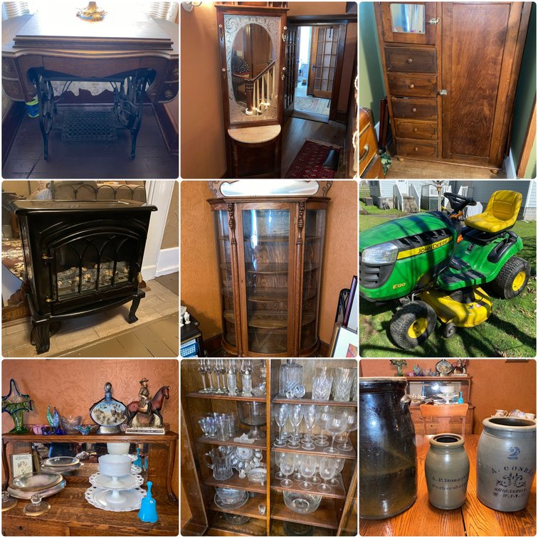 Image for Salem, WV - JD E120 Lawn Tractor, Antiques, Tools, Vintage Items, and Much More!