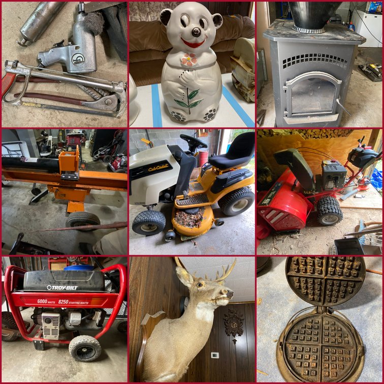 Image for Bruceton Mills, WV – Cub Cadet Riding Mower, Log Splitters, Tools & Shop Equipment, McCoy Cookie Jars & Much More!