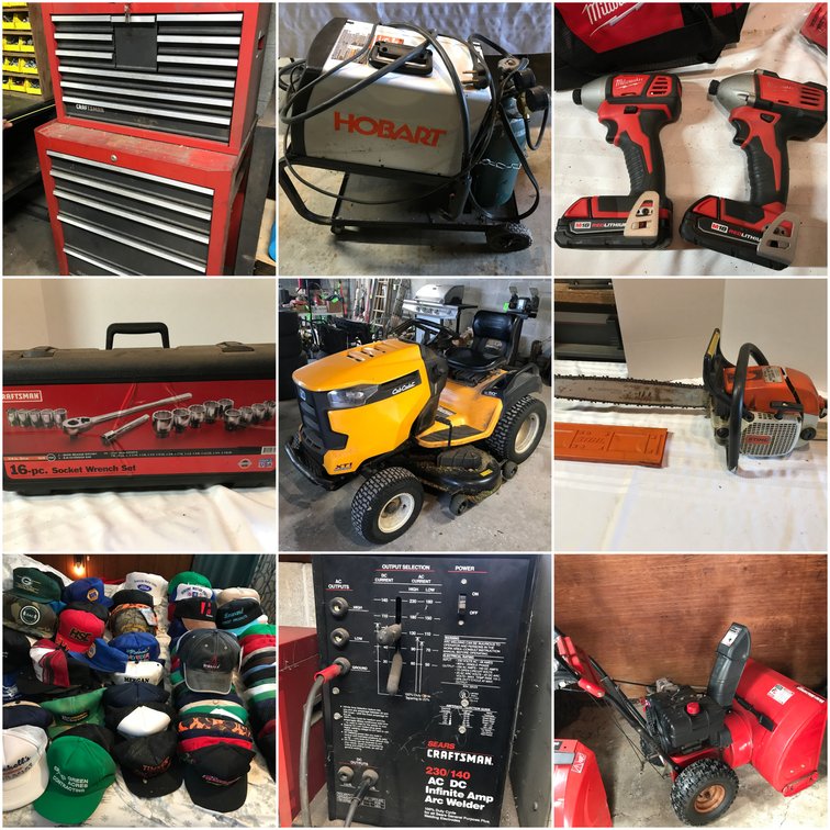 Image for Markleysburg, PA – Online Estate Auction: Many Tools, Lawn Equipment, Hunting Supplies, Household Items, Appliances, Vintage Toys, Nascar Collectibles, Hat Collection, Sterling Flatware, Ladies Handbags, and More!