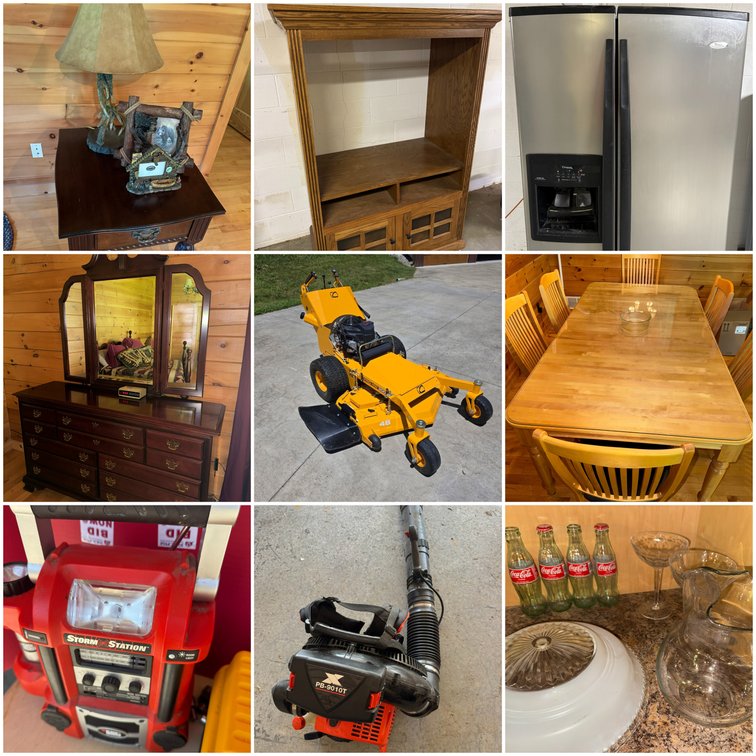 Image for Rush, KY – Zero Turn Mower, Antiques, Glassware, Furniture, Polaris Plow Attachment, Tools and More!